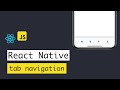 Building a React Native app - #9 Adding bottom tab navigation in React Native