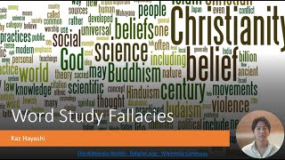 Word Study Fallacies in Hebrew