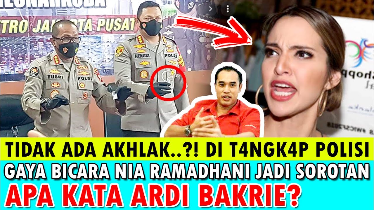 TIDAK ADA AKHLAK! DI T4N6K4P POLISI - GAYA BICARA NIA RAMADHANI JADI ...