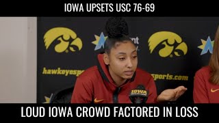 JuJu Watkins Credits Iowa Crowd For Upset Loss #hawkeyes