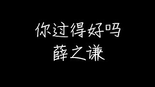 薛之谦 - 你过的好吗 (动态歌词)