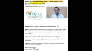 Trintellix (vortioxetine)- major depressive disorder (MDD)