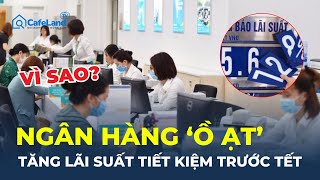 Loạt ngân hàng 'Ồ ẠT' tăng lãi suất tiết kiệm trước Tết, vì sao? | CafeLand