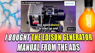 I Bought The Edison Generator Lost Plans With Instructions - Here's What I Got| Review, Part 2