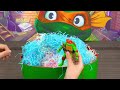 teenage mutant ninja turtles unboxing leonardo ninja teeth box toys compilation asmr