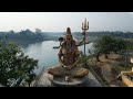 statue of lord shiva chikhli shiva temple drone shoot drone view