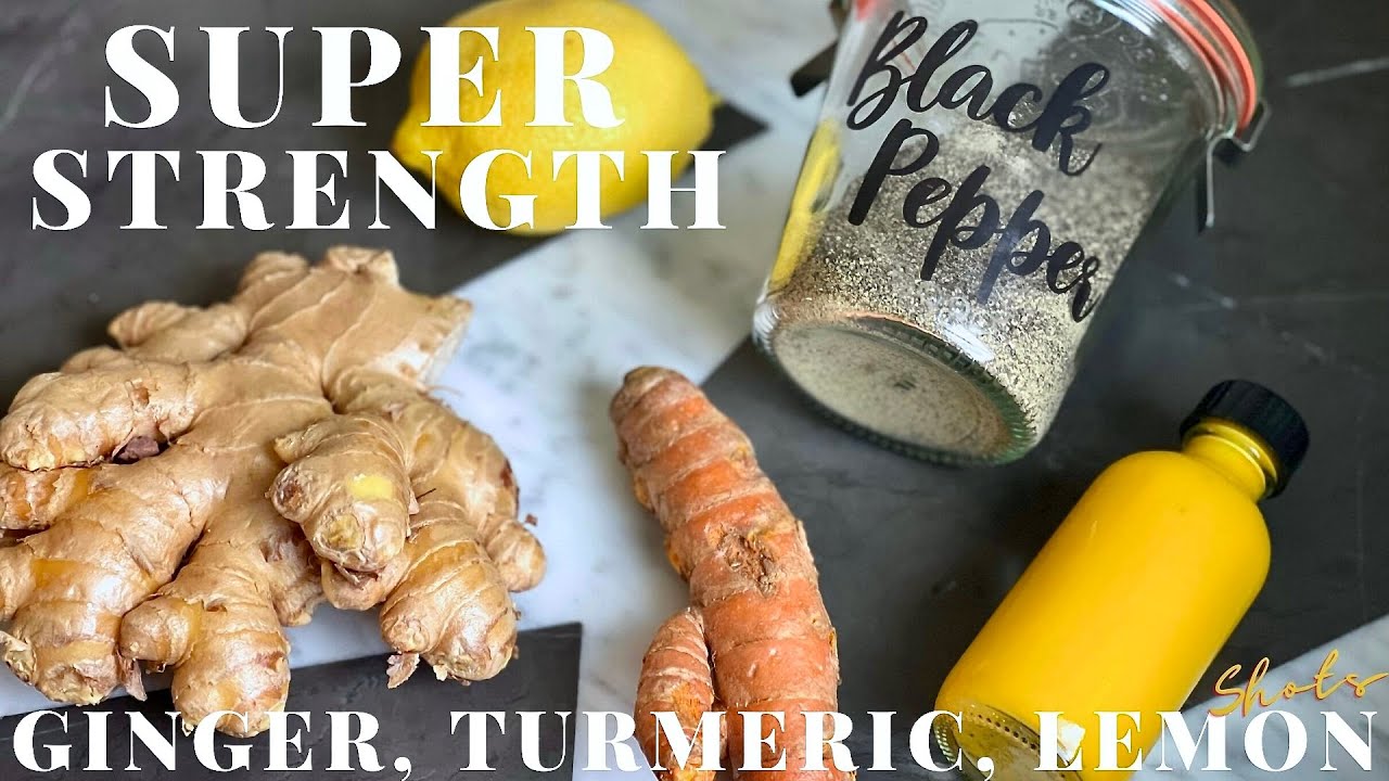 DIY IMMUNE BOOSTING Ginger Turmeric Shots - YouTube