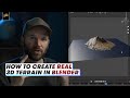 How to Create Real 3D Terrain in Blender | No Plugins | PremiumBeat.com