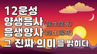 [사주강의] 12운성, 양생음사 · 음생양사 그 진짜 의미를 밝히다!!