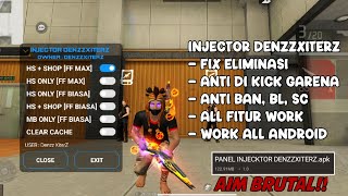 PANEL INJECTOR FF AUTO HEADSHOT 100%‼️NEMBAK BADAN HS, AIMBOT, AIMLOCK, MAGIC BULLET, ANTI BANNED ☠️