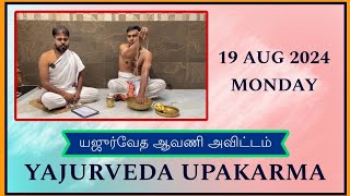 YAJURVEDA AAVANI AVITTAM | 19 AUG 2024 |  யஜுர் வேத ஆவணி அவிட்டம் | YAJURVEDA UPAKARMA |