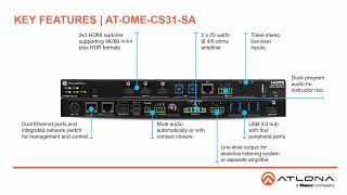 Introducing the AT-OME-CS31-SA \u0026 AT-OME-CS31-SA-HDBT