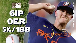 Hunter Brown (23) MLB debut | Sep 5, 2022 | MLB highlights