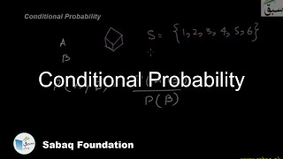 Conditional Probability, Statistics Lecture | Sabaq.pk