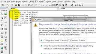 How to AddItems in listbox in Visual Basic 6 0