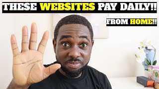 5 WEBSITES THAT PAY YOU MONEY DAILY!! (Make Money Online in Nigeria 2024!!)