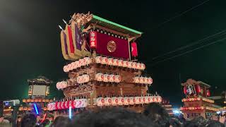 西条祭り令和元年（2019） 伊曽乃神社例大祭 お旅所でのだんじりの奉納