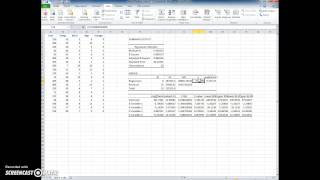Microsoft Excel: Learn to complete a Multiple Regression Analysis
