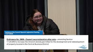 Salisbury City Council Meeting, 1/27/25