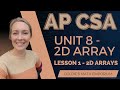 AP CSA – Unit 8: 2D Array – Lesson 1: 2D Arrays