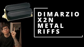 Metal Riffs with Dimarzio X2N Bridge Pickup (Ibanez RGR652ahbf prestige)