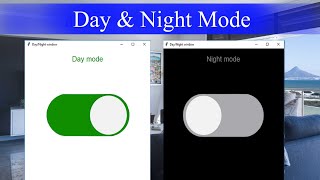 Toggle Switch | Create Day & Night Window Using Python Tkinter