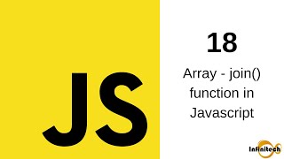 Javascript Tutorial in Hindi - 18 Inbuilt Array Function join() in Javascript