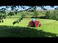 harrowing the fields in crosby garrett vintage tractor