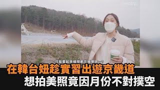 超糗！在韓台妞趁實習假期出遊京畿道　想拍美照竟因月份不對撲空－民視新聞