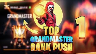 free fire to top rank push. with grandmaster player 🥶😱😱😱 long video free fire #freefire