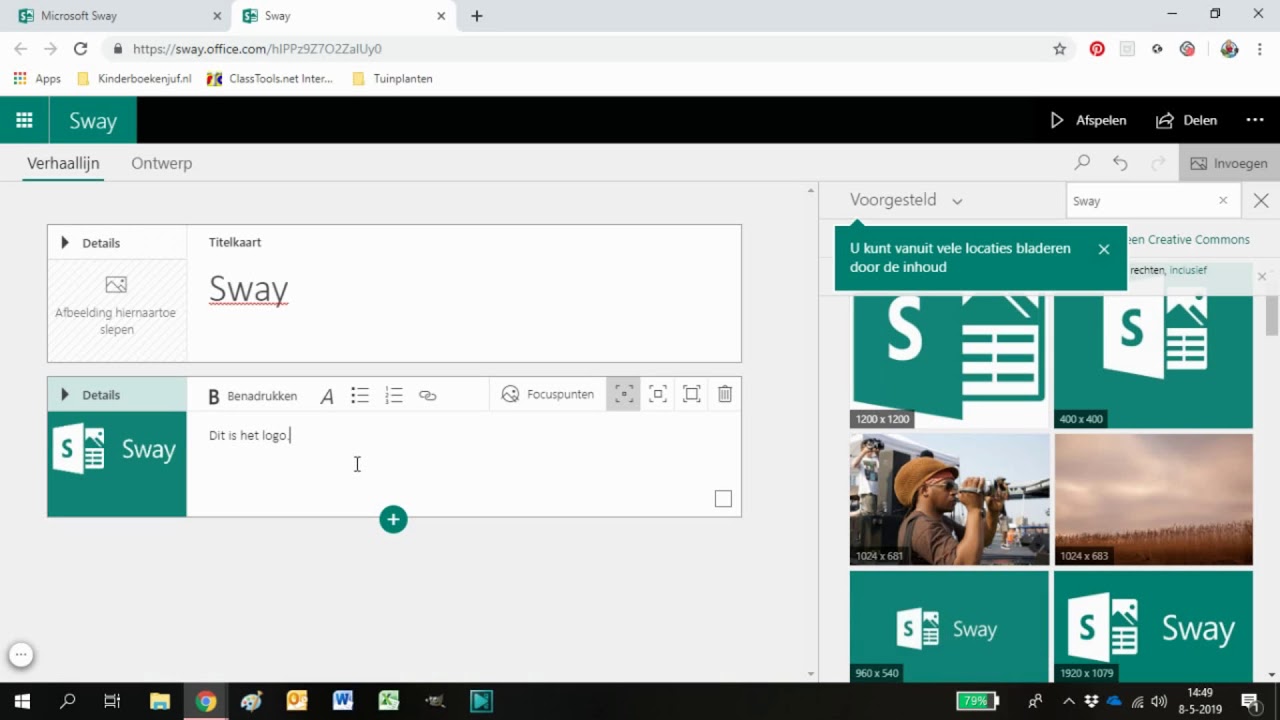 Tutorial Dasar Menggunakan Microsoft Sway Presentasi Online Youtube