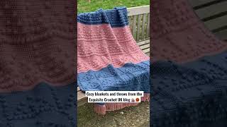 FREE Cozy Blankets and Throws crochet  patterns from www.exquisitecrochetuk.com blog.