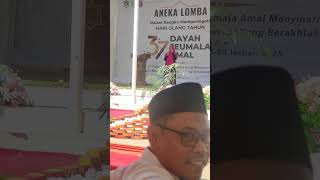 kultum Dalam Rangka memperingati HUT DAYAH JEUMALA AMAL ke 37 oleh ustadzah Rahmatillah