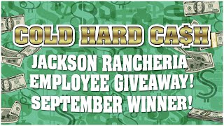 Cold Hard Cash Employee Giveaway September Winner 2025!
