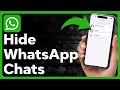How To Hide WhatsApp Chats
