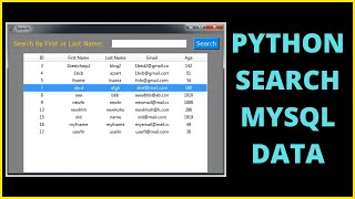 Python And MySQL - How to Filter Data From MySQL And Show it in Treeview Using Tkinter [ with code ]