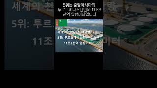 세계의 천연가스 매장량 상위10개국 순위와 매장량