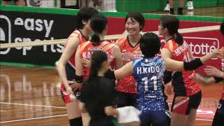 準々決勝🏐岡山シーガルズvs筑波大学（更なる下克上へ）第２セット【第72回黒鷲旗全日本選抜バレーボール大会/女子】#宮下遥