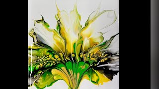 (1582) Awesome Simplistic Bloom Technique, Must See, Acrylic Paint Pouring, Fluid Art