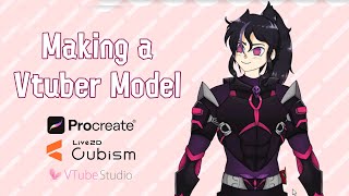 Making a Vtuber Model from Scratch! - Timelapse - Live2d Cubism - Procreate