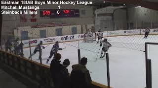 2024-25 Eastman 18U Boys Hockey League - Mitchell Mustangs at Steinbach Millers