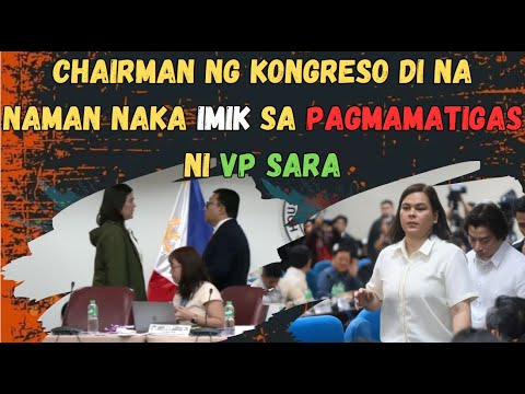 VP SARA HINDI TINAPOS ANG HEARING NAGPAALAM NA UMALIS. CHAIRMAN HINDI NAKA PALAG