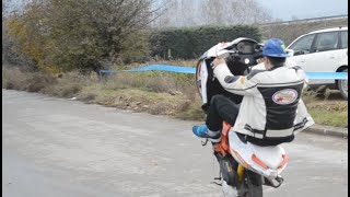 Aprilia SR50 Wheelie, Burnout! [Moto-Stunt Radovish]