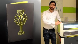 How to make a greeting card with a Gravograph Laser machine