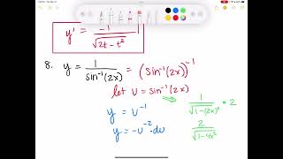 AP Calculus 4.3 Derivatives of Inverse Trigonometric Functions part 1