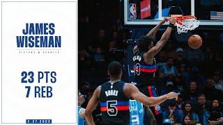 James Wiseman (23 points) Highlights vs. Charlotte Hornets | Pistons Hits Sponsored by DraftKings