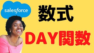 Salesforce 数式 DAY関数について