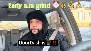 Making Money 💰 W/ Uber Eats \u0026 DoorDash | $250/ Day | Early A.M Grind | Let’s Vibe