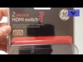 GE - 2 Port HDMI Switch 33517 - Unboxing - #150