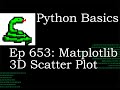 Python Basics Tutorial Matplotlib 3D Scatter Plot